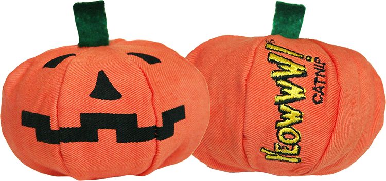 This Jack O' Catnip Will Certainly Put Kitty Into The - Yeowww! Yeowww Catnip Pumpkin (750x353), Png Download