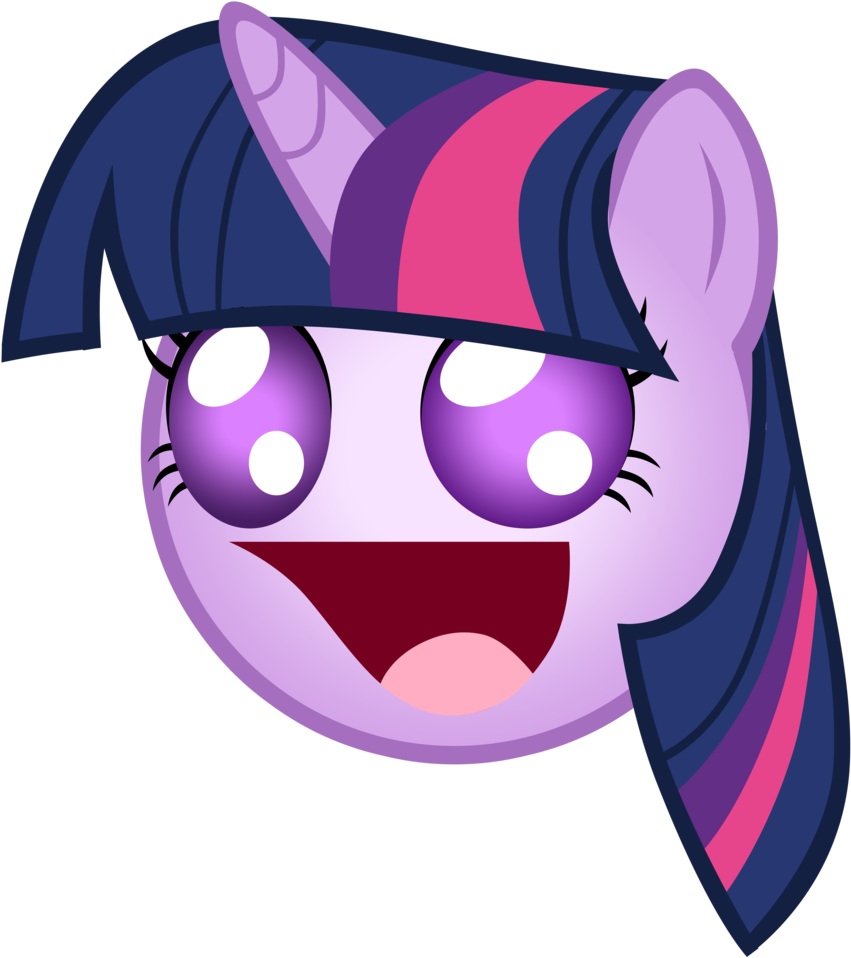 Zantyarz, Awesome Face, Emoticon, Safe, Twilight Sparkle - Cartoon (922x1024), Png Download