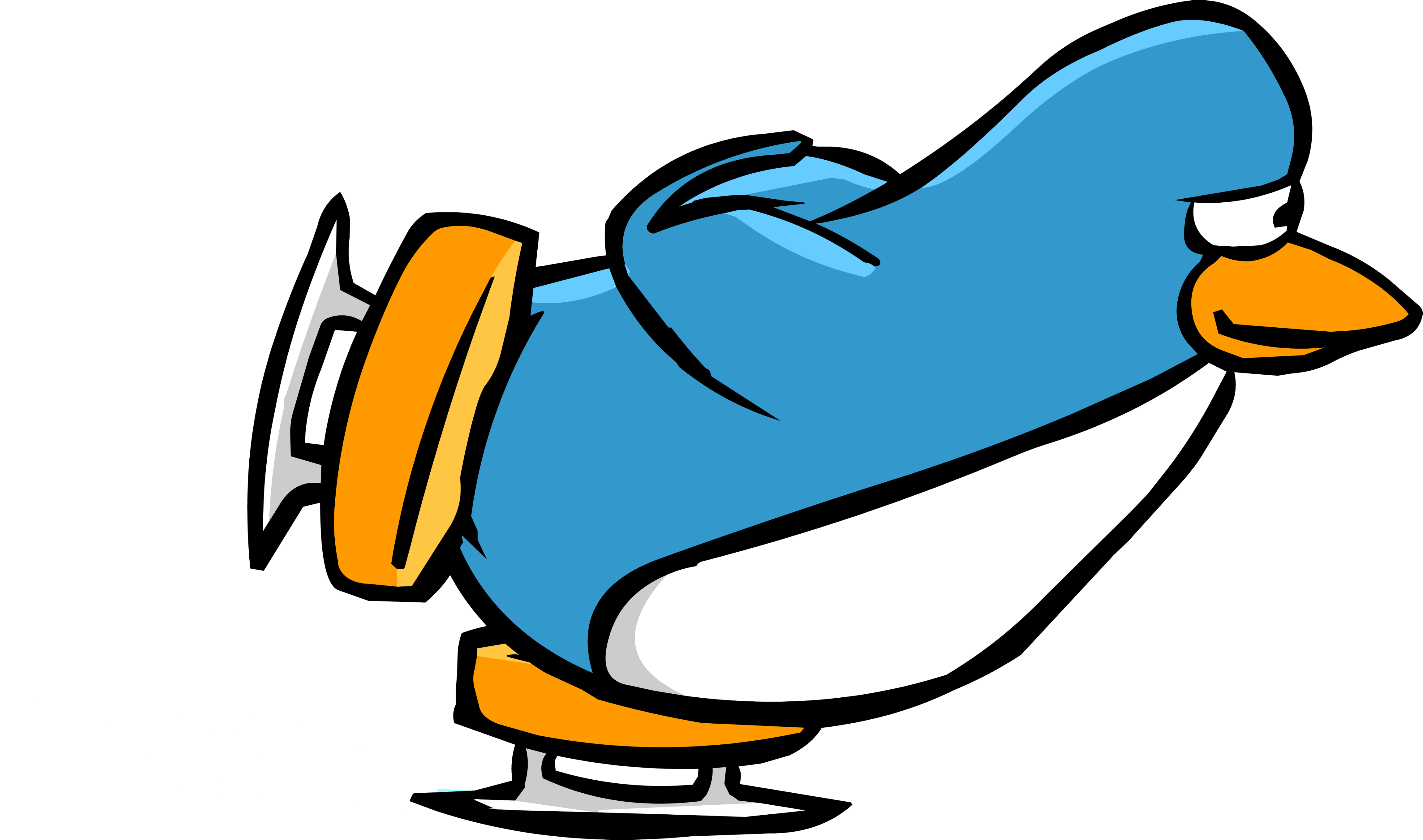 01, November 7, 2015 - Club Penguin Skating (4600x2715), Png Download