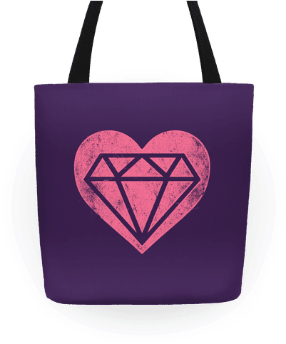 Diamond Heart Tote - Diamond Necklace Circle Charm (484x484), Png Download