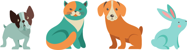 Paws Pet Services Dog Walking - Sitting Dogs Cartoon Png (960x236), Png Download