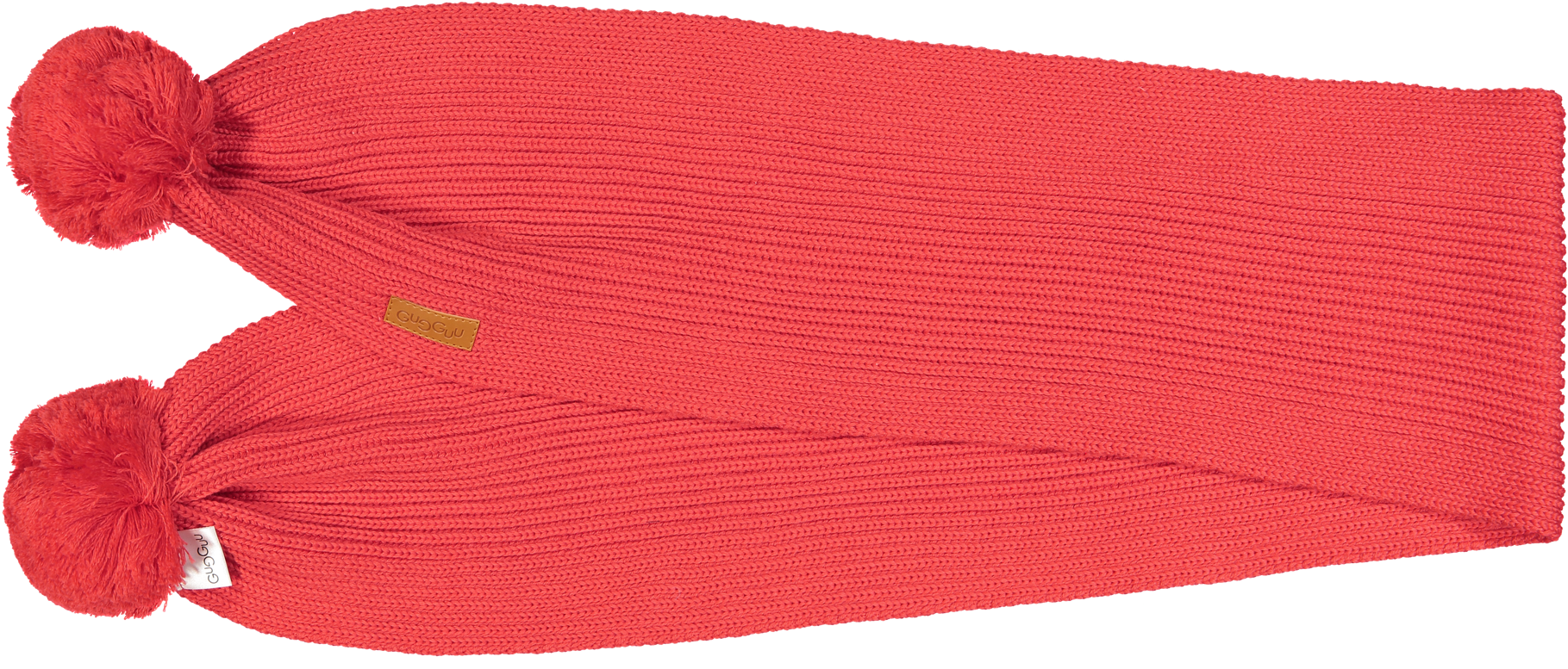 Scarf With Tufts, Bright Red - Scarf (2000x2000), Png Download