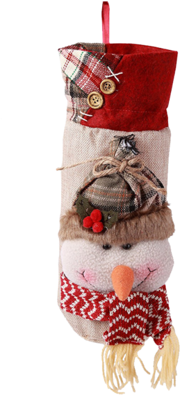Hiliss 2pcs Snowman Santa Claus Christmas Candy Bag - Christmas Day (570x570), Png Download