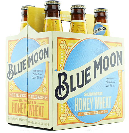 Blue Moon Summer Honey Wheat, 6 Pack Bottle - Blue Moon Beer Honey Wheat (480x480), Png Download