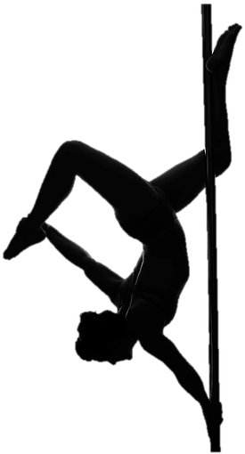 Visit - Pole Dance Silhouette Png (450x509), Png Download