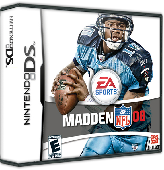 Madden Nfl - Madden 2008 Nintendo Ds Ds (587x598), Png Download
