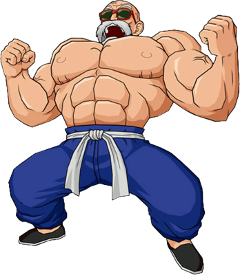 Master Roshi (348x400), Png Download