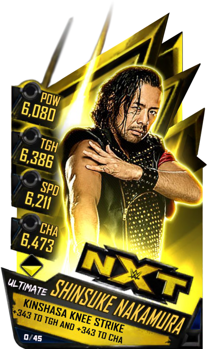 Wrestlemania Supercard Shinsukenakamura R10 Summerslam - Wwe Supercard Shinsuke Nakamura (733x1158), Png Download