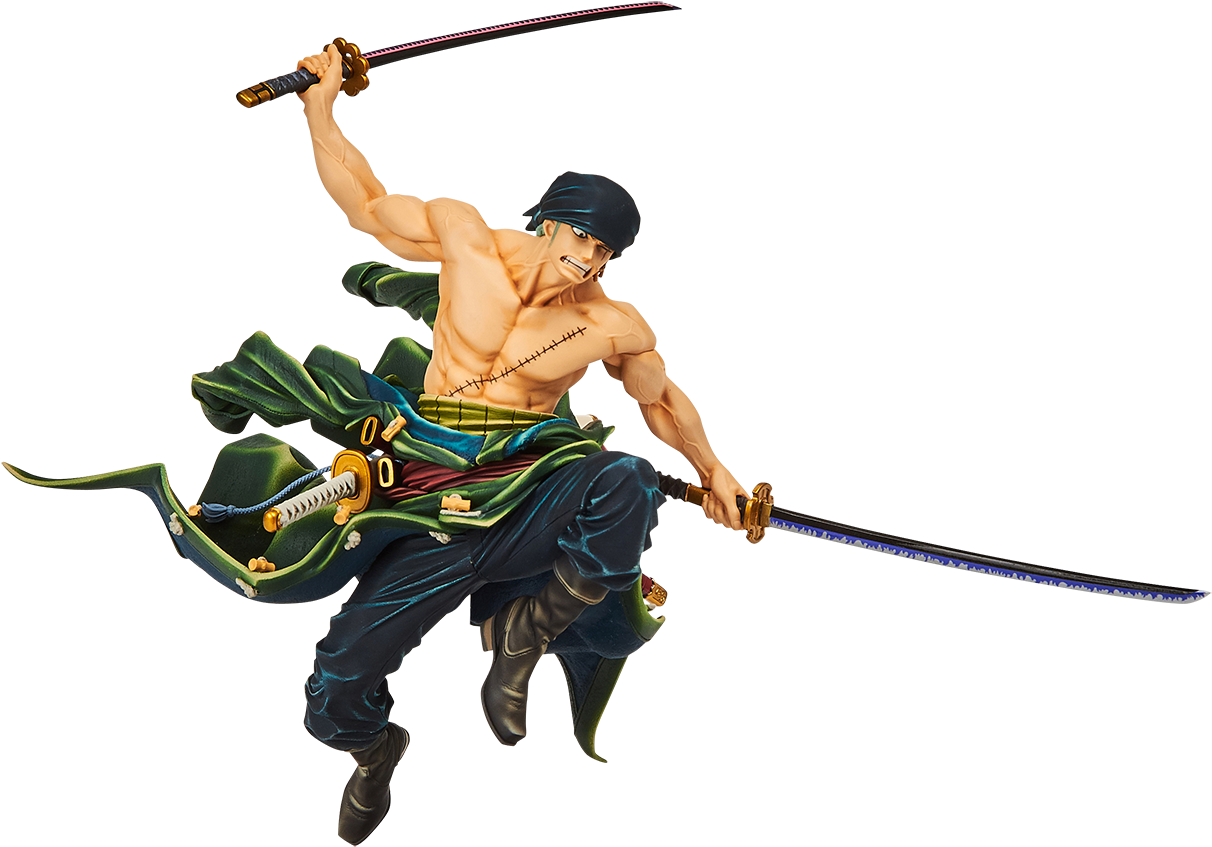 Zoro - One Piece Bwfc Zoro (1250x909), Png Download
