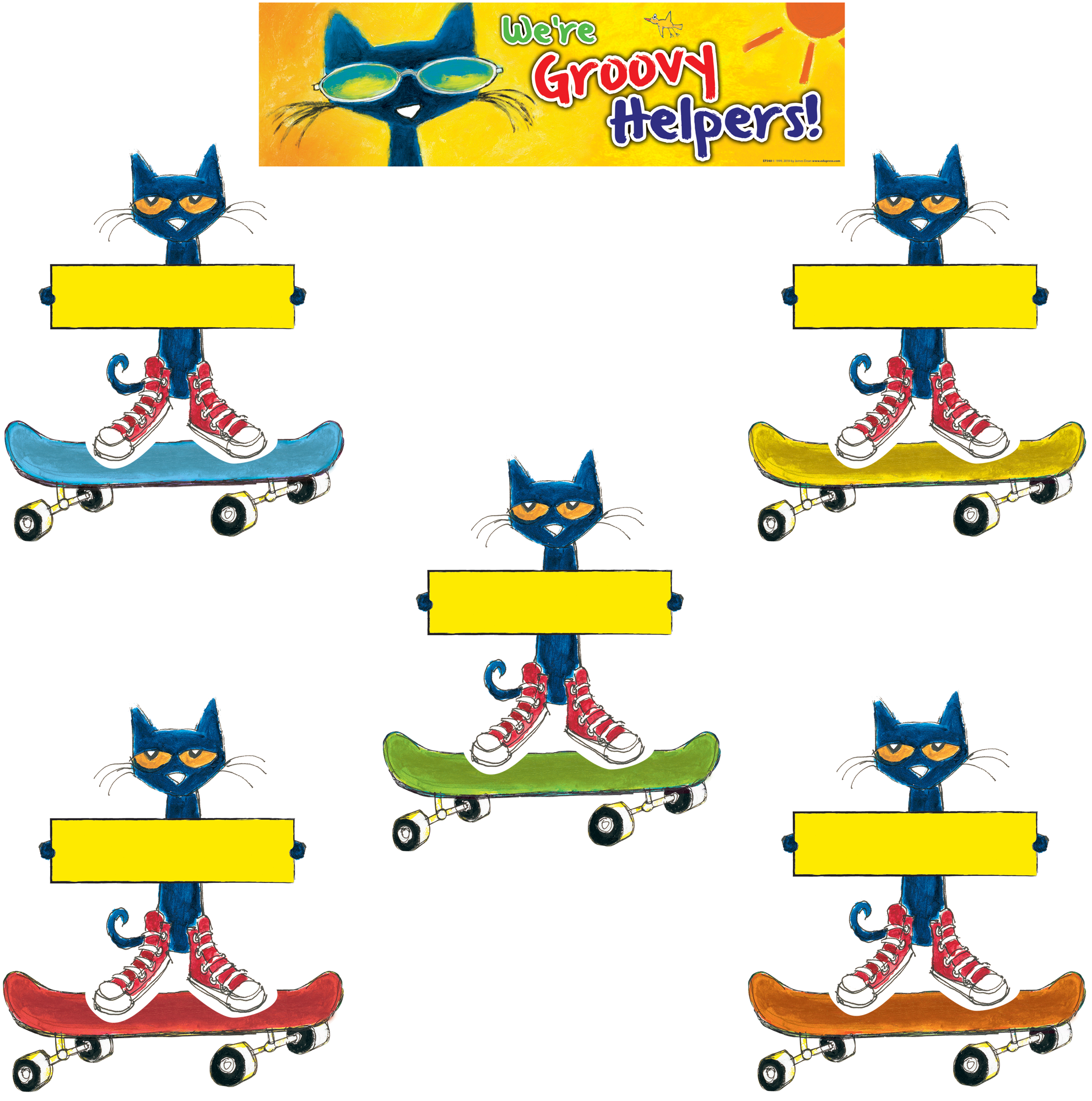 Pete The Cat Groovy Classroom Jobs Mini Bulletin Board - Pete The Cat Groovy Jobs (1982x2000), Png Download