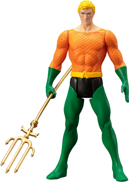 Clipart Library Library Dc Comics Costume Artfx - Kotobukiya Classic Aquaman Artfx+ Figure Statue (600x600), Png Download
