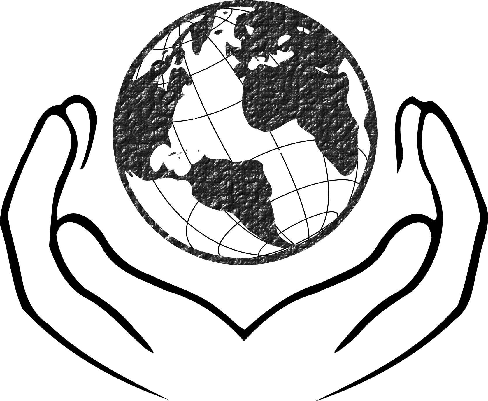 Globe Black And White Globe Logo Png - Save Our Earth (1674x1375), Png Download