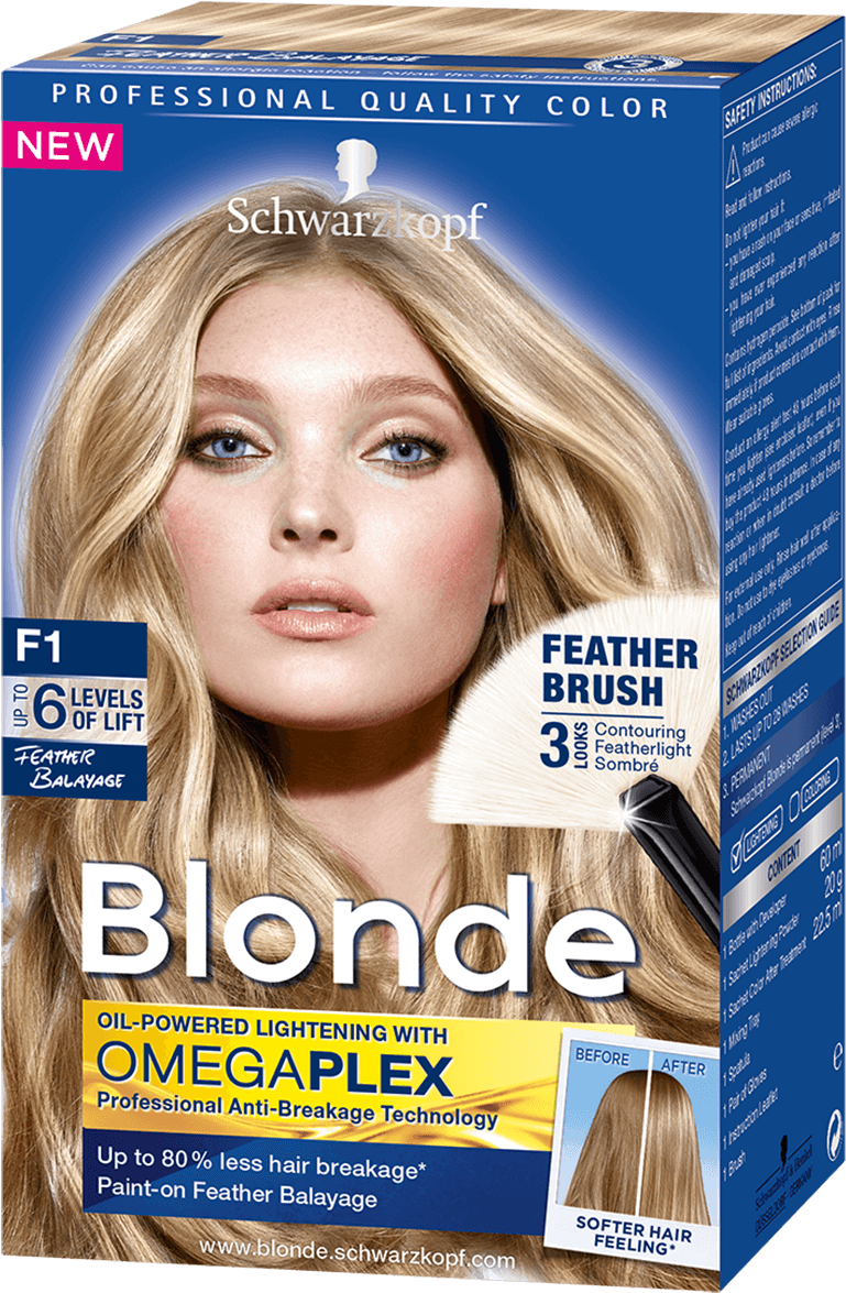 Blonde Strands F1 Feather Balayage - Schwarzkopf Balayage (970x1400), Png Download