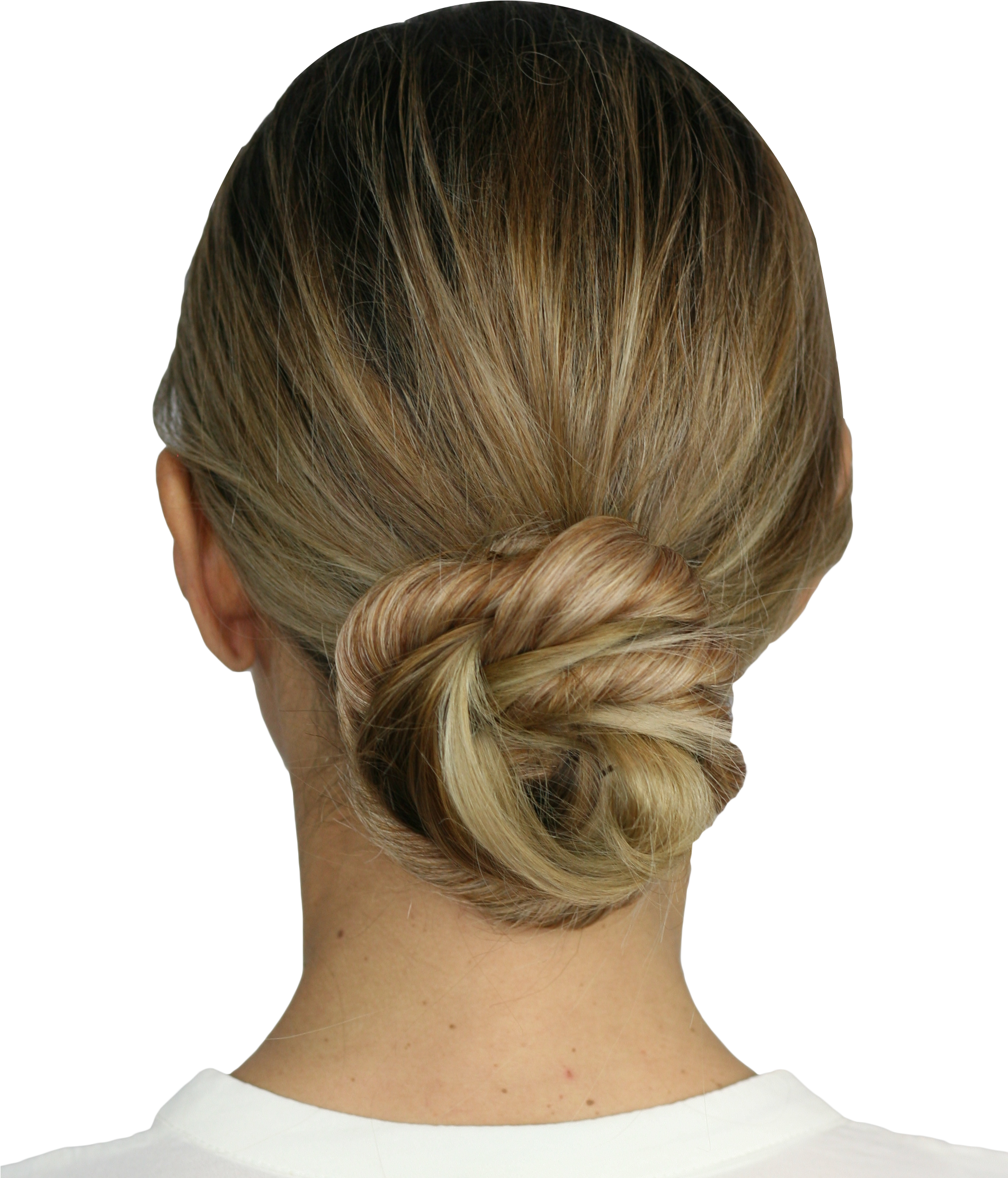 Easy Updo® - Blonde - Hair In Bun Transparent (1902x2338), Png Download