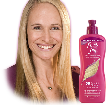 Bashful Blonde - Fanci Full Temporary Hair Color, Black Radiance 12 (450x432), Png Download