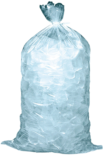 Download Ice Bag Png - 10 Lb. Plastic Ice Bag (1000 Per Case) - HD
