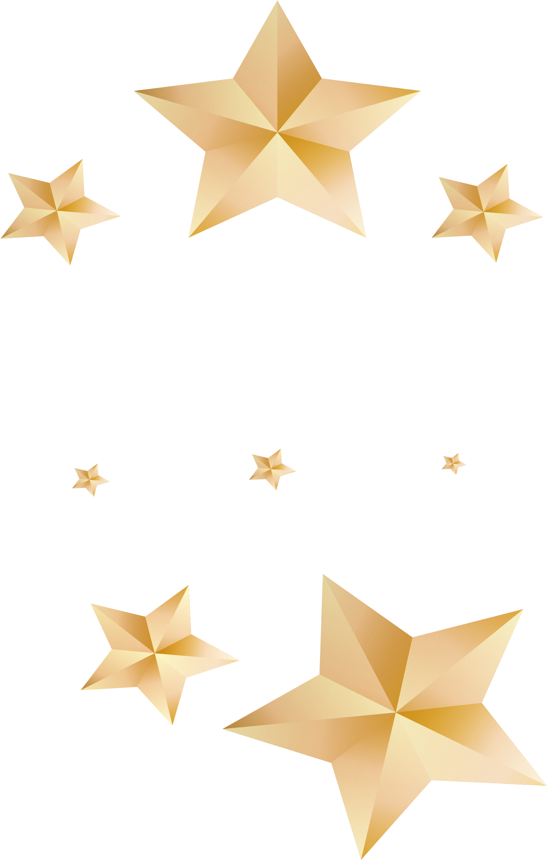 Five-pointed Star Euclidean Vector Pentagram - Estrelas De Natal Douradas Png (1952x3029), Png Download