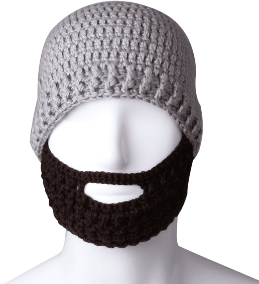 Free Fisher Unisex Knit Beanie Stubble Beard - Hat (600x600), Png Download