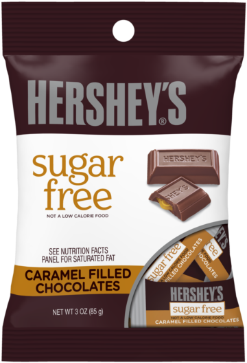 Hershey's Sugar Free Caramel Filled Milk Chocolate - Hersheys Sugar Free Caramel (640x640), Png Download