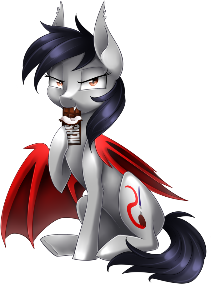 Scarlet-spectrum, Bat Pony, Candy, Chocolate, Cute, - Mlp Fanart Scarlet Spectrum (842x1024), Png Download