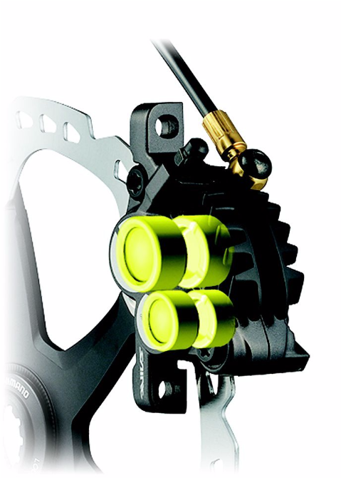 Four-piston - Shimano Saint Rear Disc Brake (1278x669), Png Download