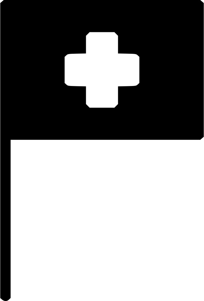 Flag Medical Hospital Cross - Cross (666x980), Png Download