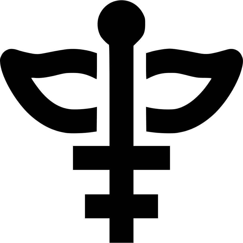 Medical Cross Snake - Icon (980x982), Png Download