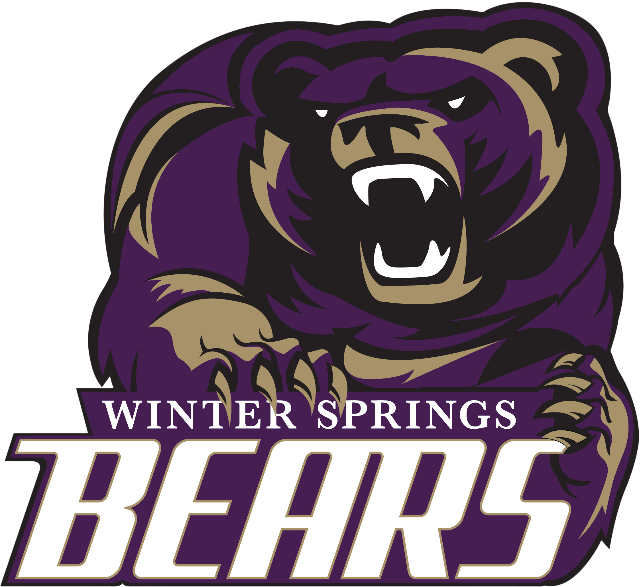 Sun Bear Clipart Winter Animal - Winter Springs High School Logo (2270x2125), Png Download