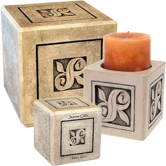 Infinity Stone Cremation Urn - Candle (576x579), Png Download