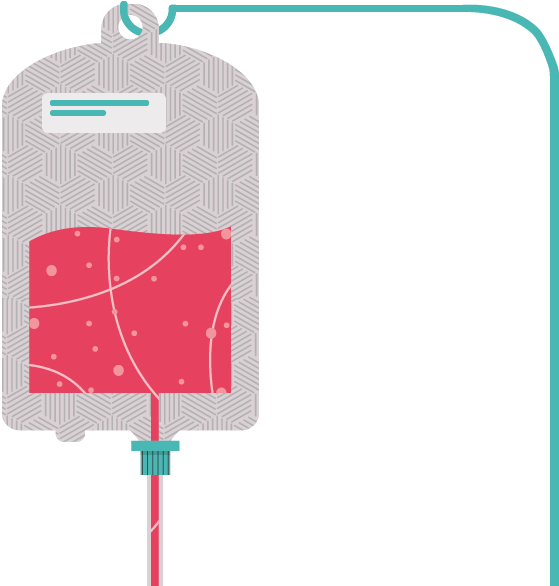 Blood Bag - Blood (589x606), Png Download