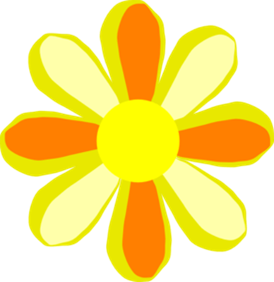 Summer Flowers Clip Art - Clip Art (388x400), Png Download