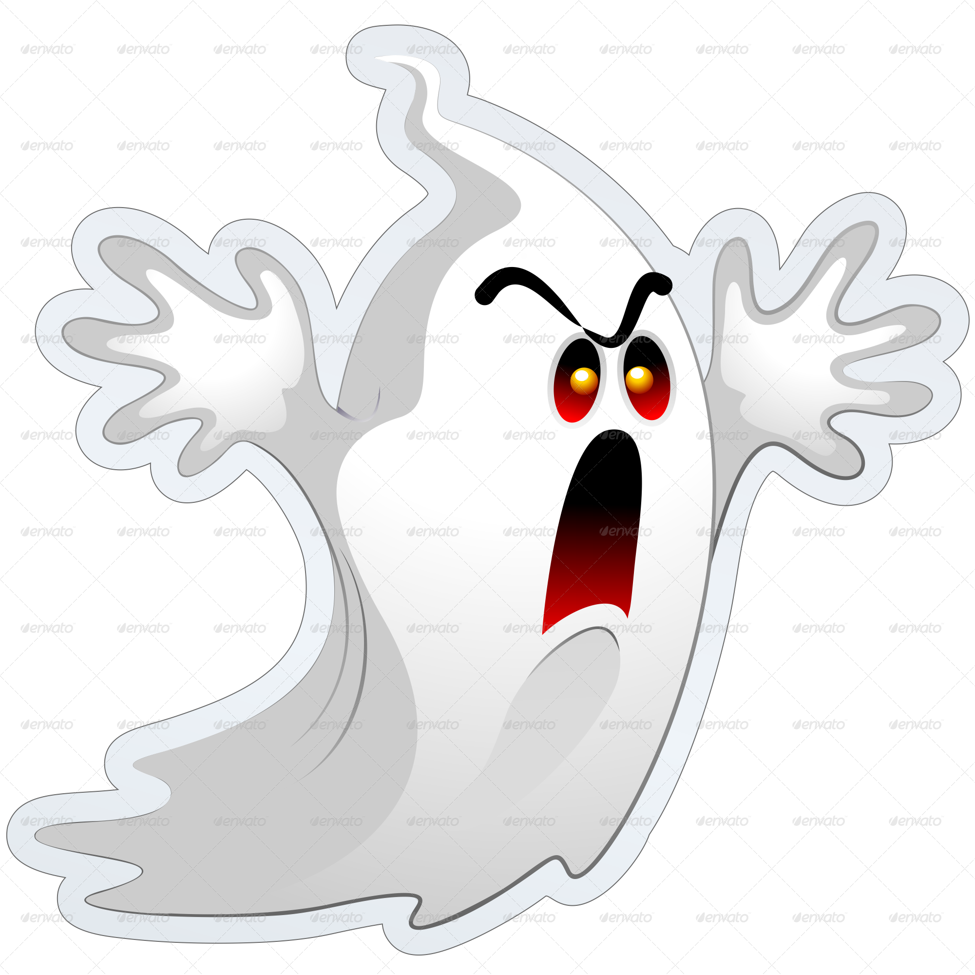 Halloween Stickers Poster Frame-jpg 900 B - Cartoon (2001x2001), Png Download