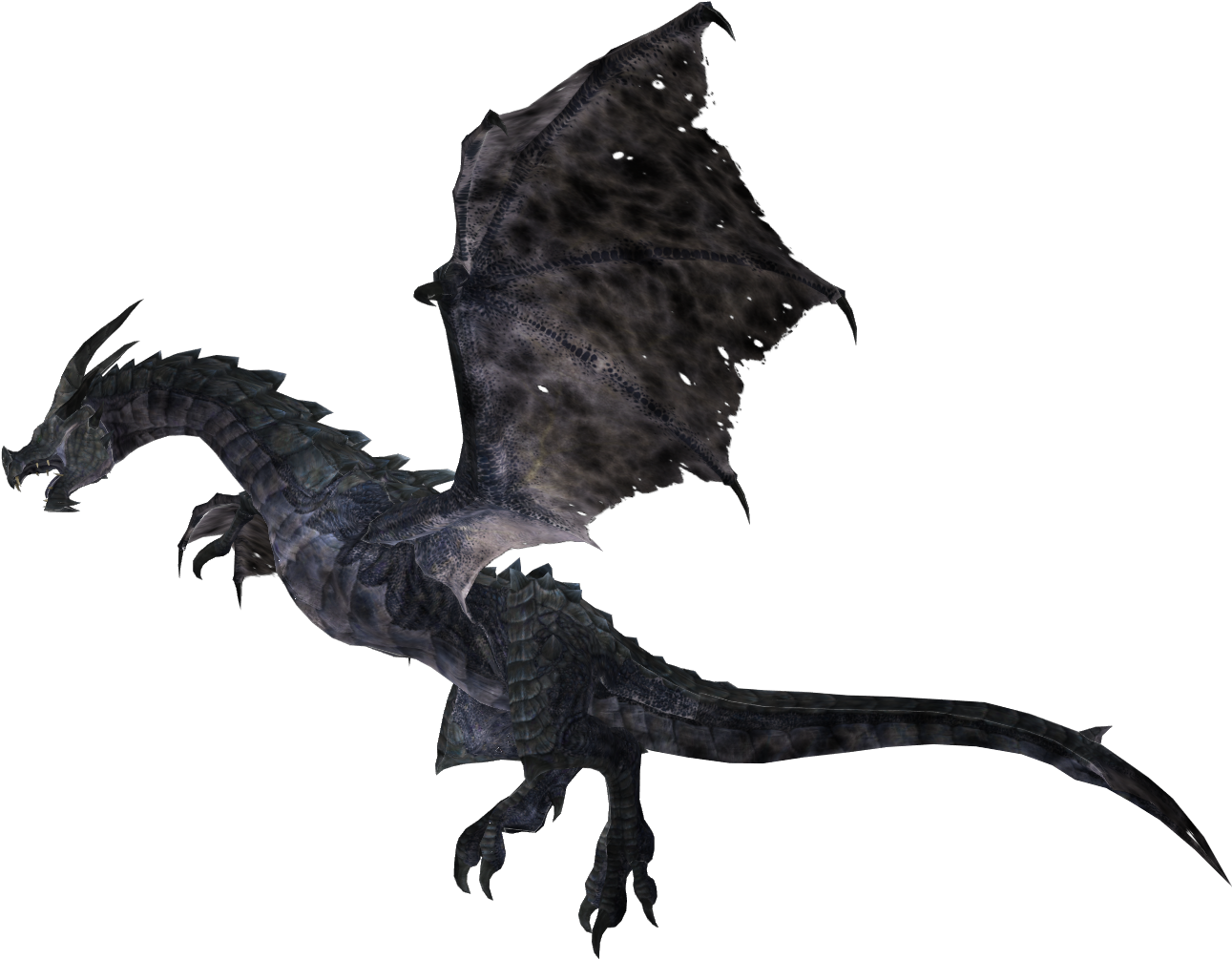 The Elder Scrolls V - Dragon Skyrim Png (1388x1176), Png Download