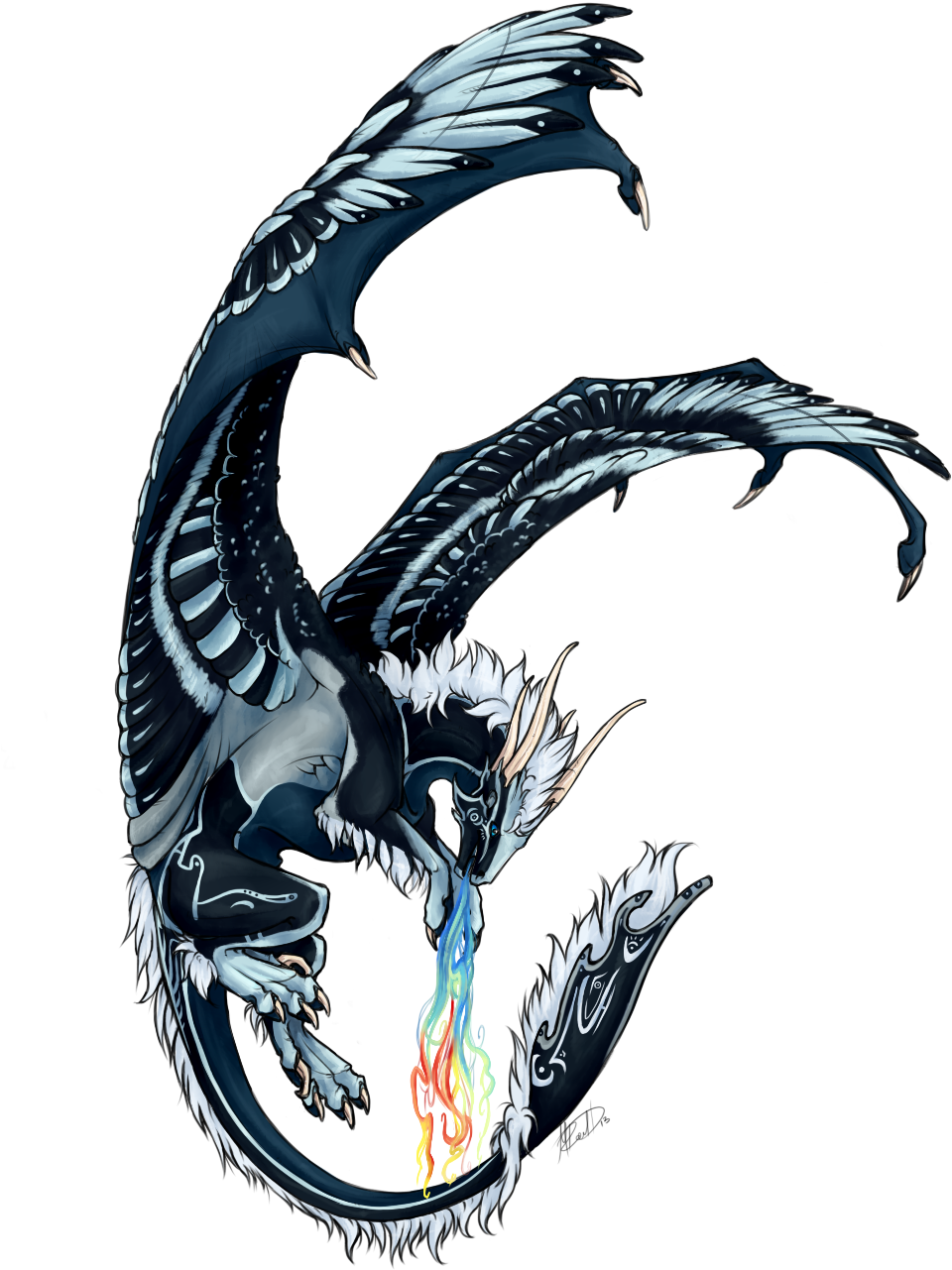Michael Richter - Dragon (1090x1391), Png Download