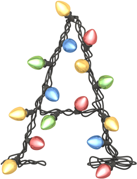 Colorgarland Font Letter A - Letter (595x595), Png Download