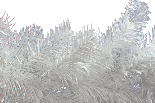Brand New Shiny White Colored Tinsel Garland For Your - Pond Pine (498x332), Png Download