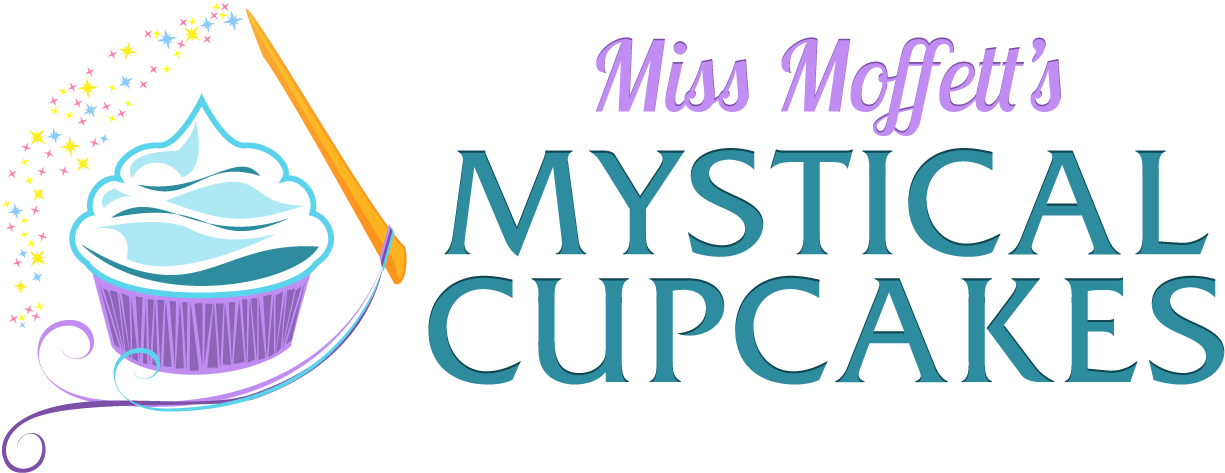 Miss Moffets Mystical Cupcakes Logo H - Miss Moffett's Mystical Cupcakes Olympia Wa Logo (1410x561), Png Download