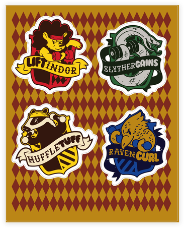 Hogweights House Sticker/decal Sheet - Sorting My Puff Into Huffle Tuff Pullover: Funny Pullover (484x484), Png Download