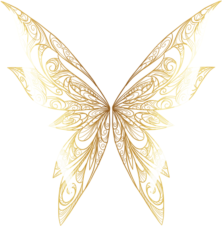 Golden Wings By Moryartix - Gold Fairy Wings Png (995x803), Png Download