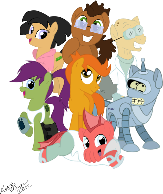 Amy Wong, Artist - My Little Pony Futurama (600x700), Png Download