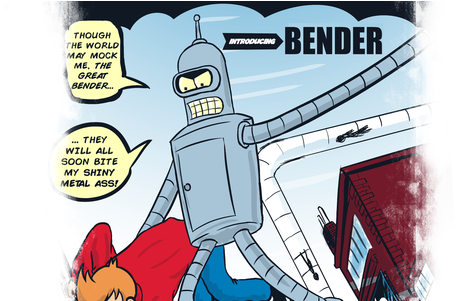The Amazing Bender Tee Design By Sergiodoe - Design (600x300), Png Download