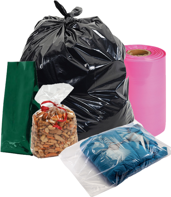 Plastic Bags - Hanging Clothes In Garbage Bag (600x685), Png Download