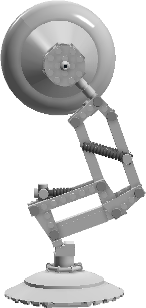 Pixar Lamp Png Jpg Black And White Stock - Lego Luxo Jr (431x718), Png Download