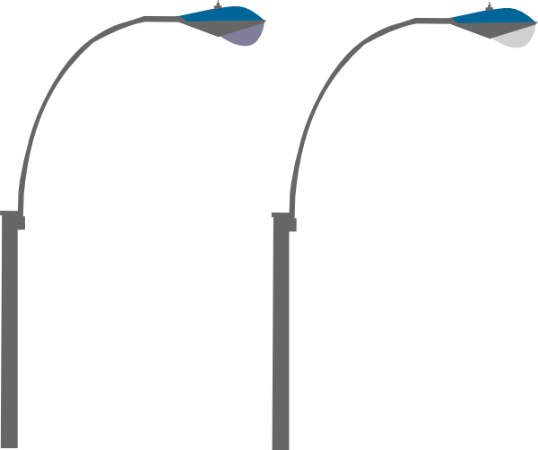 Street Light Clipart - Lampara De La Calle (600x502), Png Download