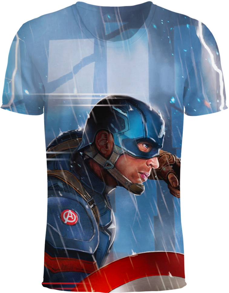 Captain America The Avenger Movie 3d T-shirt - Captain America Civil War Maxi Poster (1045x1044), Png Download