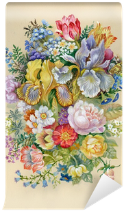 Watercolor Flower Collection - Flower Painting Greeting Card (400x400), Png Download