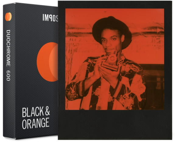 4607 Impossible Duochrome Orange - Impossible Duochrome Black & Orange Polaroid 600 (600x600), Png Download