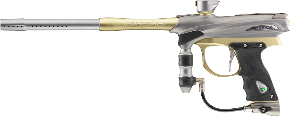 Proto 2013 Reflex Rail Paintball Gun - Orange / Graphite (1000x1000), Png Download