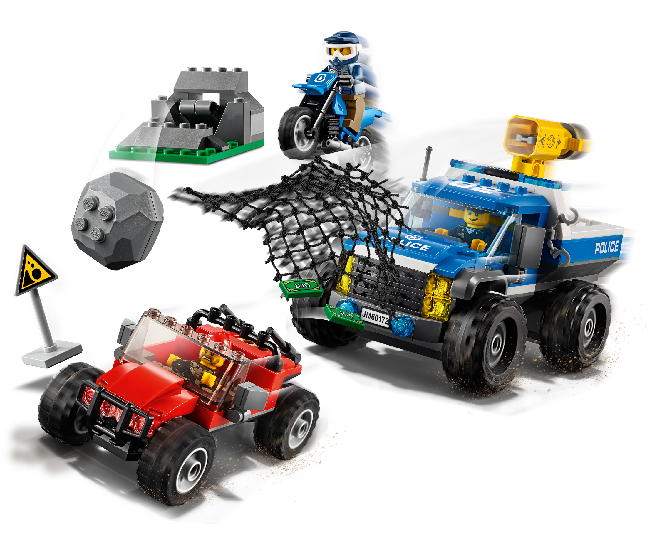 City 60172 Dirt Road Pursuit ,, , Large - Bela 10862 (2270x1836), Png Download