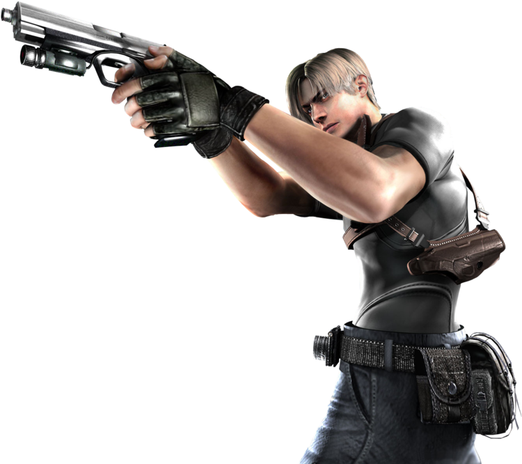 Leon Resident Evil - Leon S Kennedy Resident Evil 4 Png (900x675), Png Download